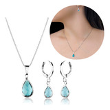 Conjunto Brinco Argola Cordao