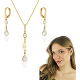 Conjunto Brinco Colar Casamento