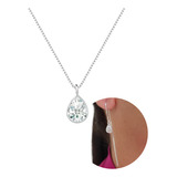 Conjunto Brinco Colar Gota
