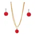 Conjunto Brinco E Colar Perola Folheado A Ouro 18k Lindo !!!