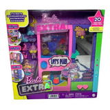 Conjunto Brinquedo Armário Glam Máquina De Moda Para Boneca - Acompanha 20 Acessórios E Animal De Estimação Pet Cachorro Cachorrinho - Barbie Extra - Mattel Brinquedos