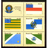Conjunto C 1363 Até C 1367 Bandeiras Estados Do Brasil  1983