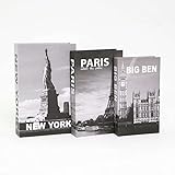 Conjunto Caixa Porta Objetos/livro Decorativa Luxo - Paris