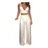 Conjunto Calça Flare Pantalona E Cropped Curto  Decote #cj25
