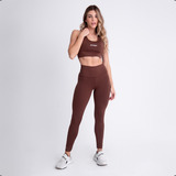 Conjunto Calça Legging E Top Fitness Academia Treino Premium