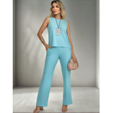 Conjunto Calca Pantalona Blusa