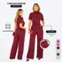 Conjunto Calça Pantalona E Blusa Gola Alta Wide Leg