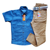 Conjunto Camisa Jeans E
