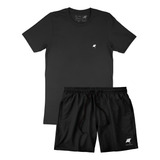 Conjunto Camiseta E Short Masculino Verão Praia Academia
