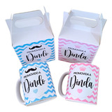 Conjunto Canecas Convite Padrinhos