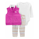 Conjunto Carters Rosa