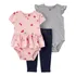 Conjunto Carters Roupa Bebê Menina Infantil 3 Peças Original