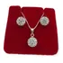 Conjunto Choker Brinco Cristais Swarosvki) (m29) Prata 925