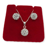Conjunto Choker Brinco Cristais