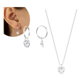 Conjunto Colar Brinco Argola
