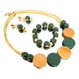Conjunto Colar Brinco E