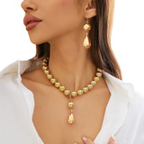 Conjunto Colar Brinco Gota