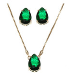 Conjunto Colar Brinco Gota
