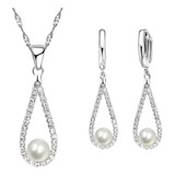 Conjunto Colar Brinco Gota