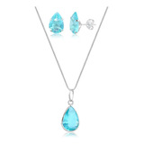 Conjunto Colar Brinco Gota