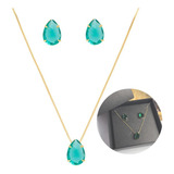 Conjunto Colar Brinco Gota