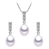 Conjunto Colar Brinco Perola