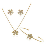 Conjunto Colar Brinco Pulseira