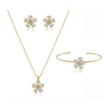 Conjunto Colar Brinco Pulseira