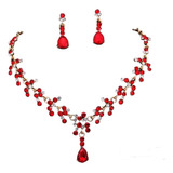 Conjunto Colar Brincos Dourado