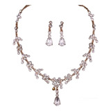 Conjunto Colar Brincos Dourado