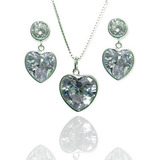 Conjunto Colar Brincos Prata