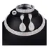 Conjunto Colar Chocker Pulseira Brinco Anel Noiva Strass
