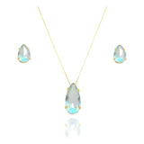 Conjunto Colar E Brincospedra