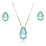 Conjunto Colar E Brincospedra