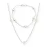 Conjunto Colar E Pulseira Perola Natural Agua Doce Prata 925