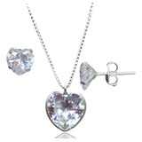Conjunto Colar Feminino Prata