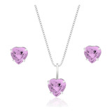Conjunto Colar Prata 925
