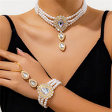 Conjunto Colar Pulseira Anel