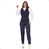 Conjunto Colete Calca Azul