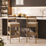 Conjunto Com 02 Banquetas Gourmet Cedro Gold 51c