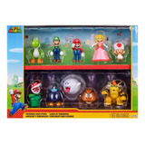 Conjunto Com 10 Bonecos Amigos E Inimigos Do Super Mario