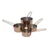 Conjunto Com 6 Xícaras Medidoras Em Inox Bronze   Mimo Style Cor Rose
