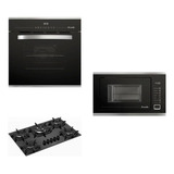 Conjunto Cooktop Mais Forno E Micro ondas Preto Gdwt