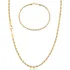 Conjunto Cordão Baiano E Pulseira Banhados A Ouro 18k Top