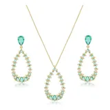 Conjunto Cordao Pingente Brinco