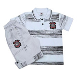 Conjunto Corinthians Infantil Polo
