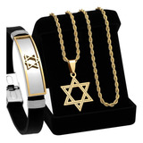 Conjunto Corrente Bracelete Estrela