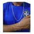 Conjunto Corrente E Pulseira Prata Masculina Grumet 5mm 70cm