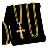 Conjunto Corrente Pulseira Aco