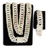 Conjunto Corrente + Pulseira Groumet Duplo Prata 925 15mm